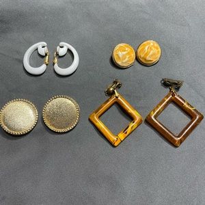 Four-pack of vintage earrings